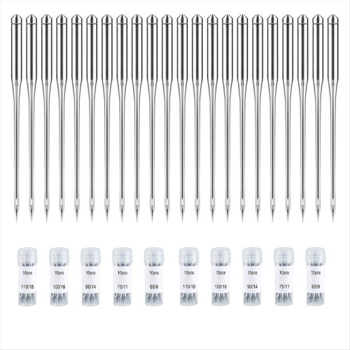100PCS Sewing Machine Needles Regular Point Needle for Singer 1