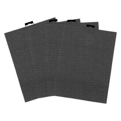 4pcs Plastic Mesh Canvas 14 CT Black Plastic Mesh Canvas Sheets 1
