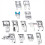 12Pcs Presser Foot Kit,Straigh Foot, Roller Foot 2