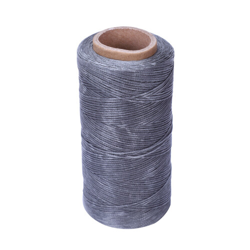 260M 150D 1MM Leather Wax Thread Hand needle Cord Gray 2