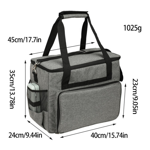 Sewing Machine Storage Organizer Sewing Machine Bag Gray 2