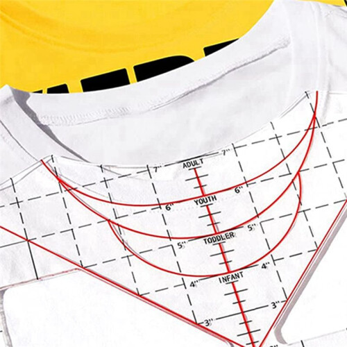 T-Shirt Ruler for Alignment T-Shirt Centered Design for All Sizes 2