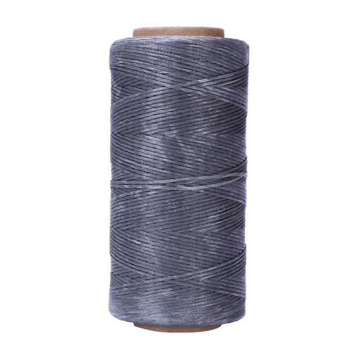 260M 150D 1MM Leather Wax Thread Hand needle Cord Gray 1
