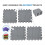 Blocking Mats for Knitting & Crochet Project, Blocking Boards Grey 3