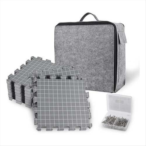 Blocking Mats for Knitting & Crochet Project, Blocking Boards Grey 1
