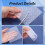 20pcs Plastic Canvas Sheets 10x10cm Plastic Mesh Needlepoint Canvas 5