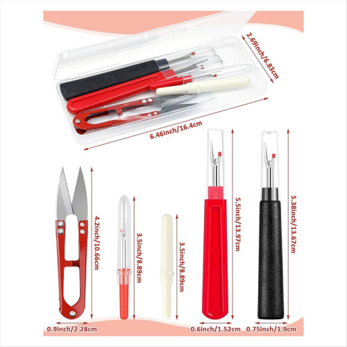 Seam Rippers for Sewing - 2 Big and 2 Small -Remover Tools 2