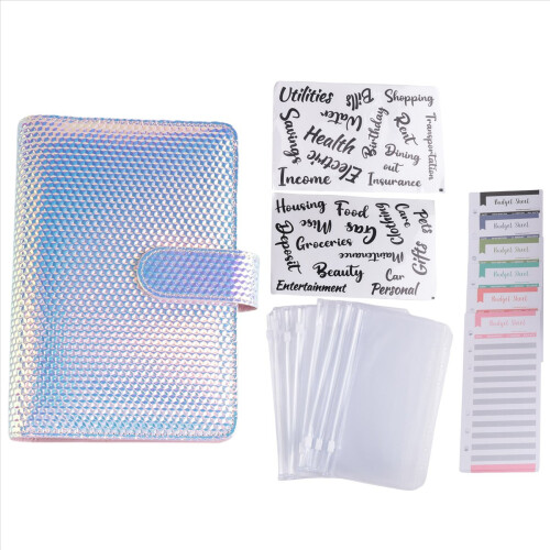 A6 Money Budget Ring Binder, with Cash Envelope, Folder Organiser 1
