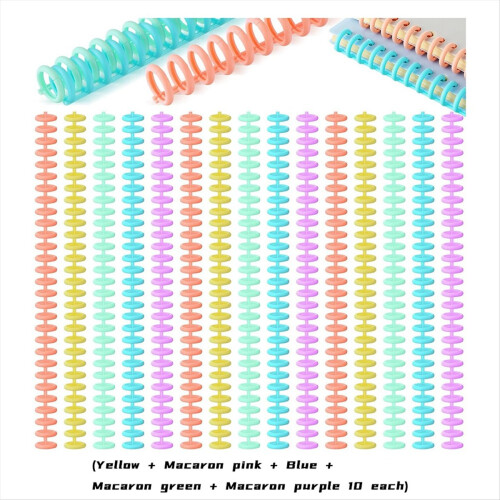 50 st plastspiraler, 1/2 tums diameter, 30 ringar 2