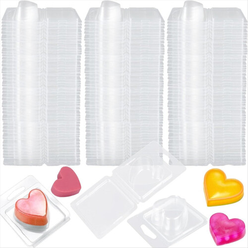 150Pack Wax Melt Container 1.3 oz Plastic Wax Melt Set,Heart Shape 1