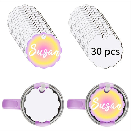 30PCS Sublimation Hardboard Name Plates Blanks for , 40 OZ 2