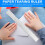 3 Pieces 8.4 Inches Metal Irregular Edges Ruler for Card Making Tools 5