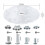 Router Base Plate Kit for Trim Routers Compact Router Plate Universal 5