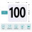 100Pcs Table Numbers 1-100, Double Sided Table Number Cards 3