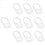 10 Pcs Button Silicone Ring Pacifier Holder Mannequin Clip Adapter Transparent 4