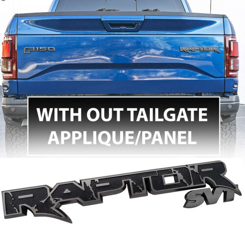 Car Rear Trunk Emblems Logo Stickers for (Black+Gray) 2
