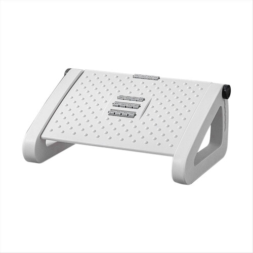 Office Foot Rest, Foot Stool Removable Massage Roller Portable White 1