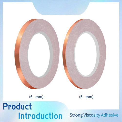 6mm Backed Copper Foil Tape for Stained Glass (2Roll) 2