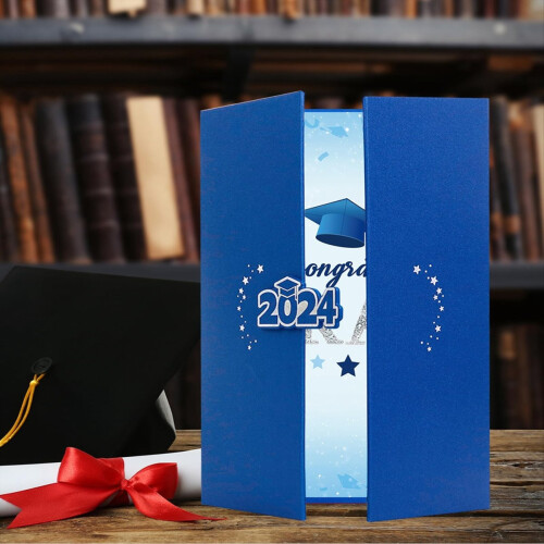 2024 Graduation Guest Book Alternative, Blue 2