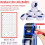 3 Pack 8 Digits Price Tag- Pricing- Label Pricing- Kit Blue 3