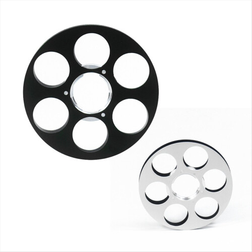 Empty Tape Reel 6 Hole Empty Takeup Reel Audio Tape Empty Black 2