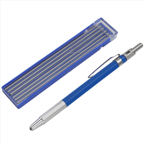 Solid Carpenter Pencil, with 12Pcs Pencils Refills, for Steel Cutting 2