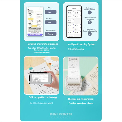 Label Maker Machine with Tape Bluetooth Label Printer Inkless Labeler 2