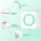 Mini Thermal Printer for Photos Receipts Notes Memo Labels Green 5