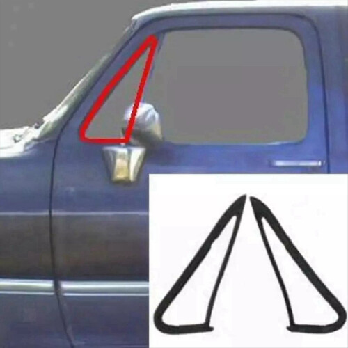 2 Pieces Front Vent Glass Window Weatherstrip Seals Set for 2