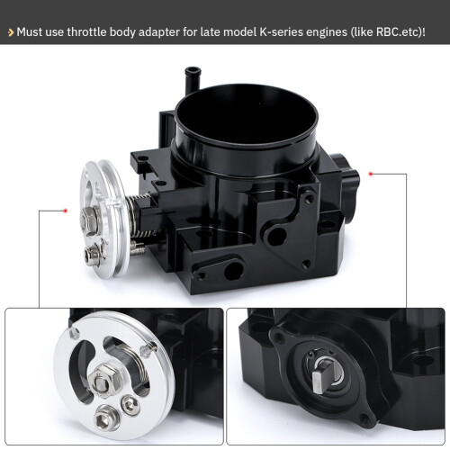 Car 70MM Intake Throttle Body for K-Series Silver 2