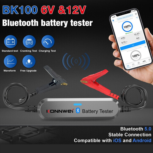 BK100 Auto-Drahtloser BT-Batterietester 2