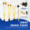 3Pack Tuning Fork Set(128Hz, 256Hz, 512Hz) Tuning Fork Kit (Gold) 6