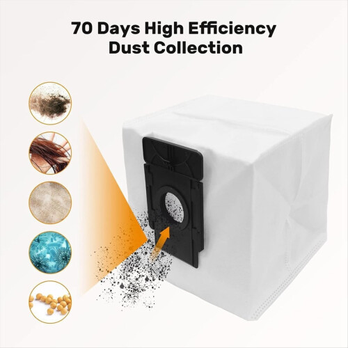 6PCS Dust Bags for 360 S8 Plus/ RV30 Plus/RV10 Plus 2