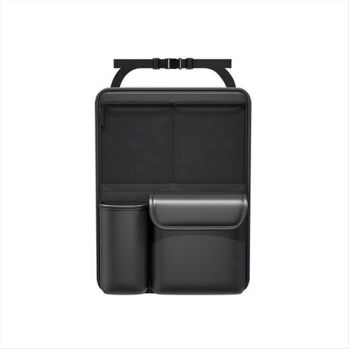 Car Trunk Leather Storage Bag Foldable Car Seat Back Tools 1
