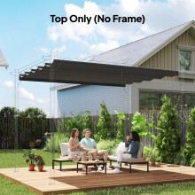 Outsunny Pergola Shade Cover Replacement Canopy for 4 x 3(m) Pergola, Grey