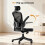 (Black) Ergonomic Office Chair with Adjustable Headrest,Mesh Back 5