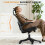 (Black) Ergonomic Office Chair with Adjustable Headrest,Mesh Back 6