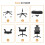 (Black) Ergonomic Office Chair with Adjustable Headrest,Mesh Back 8