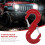 Red S-Shape Quick Rescue Shackle Trailer Winch Hook Recovery Kits 5