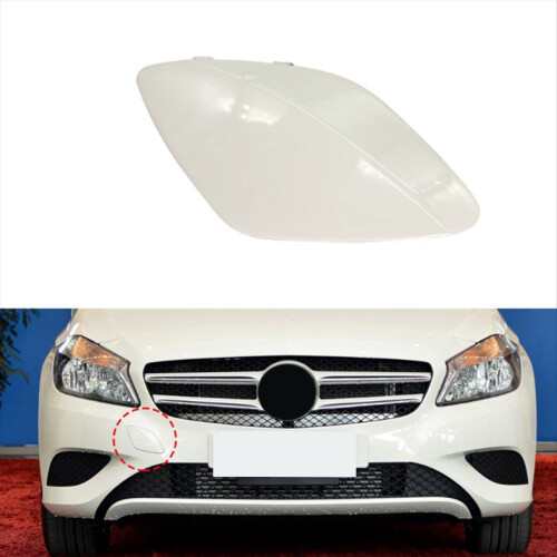 Car Front Bumper Tow Eye Hook Eye Cover Cap for - White 2