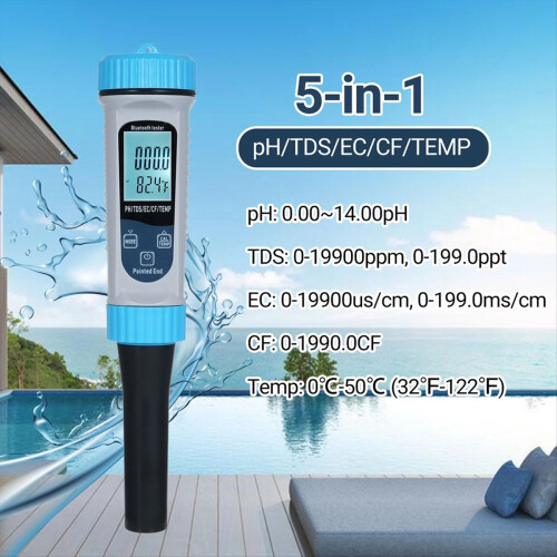 5-in-1-pH-Meter mit hochpräziser BT-Messung 2