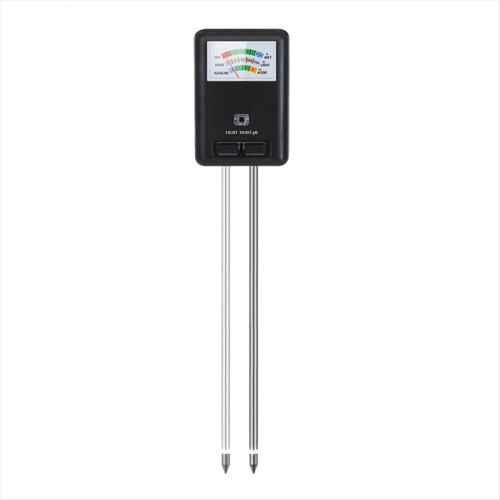 Soil Meter Moisture Light and PH Tester Black 1