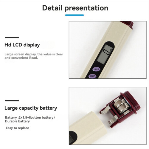 Portable TDS Meter Water Quality Tester for Drinking Water 2