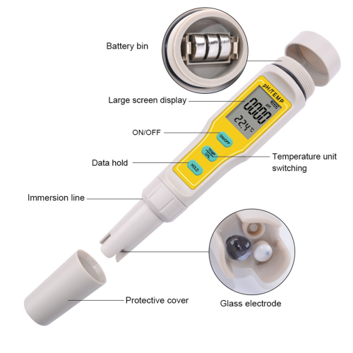 Professional 2 in 1 PH Temp Meter PH Tester Water Quality Testing 2