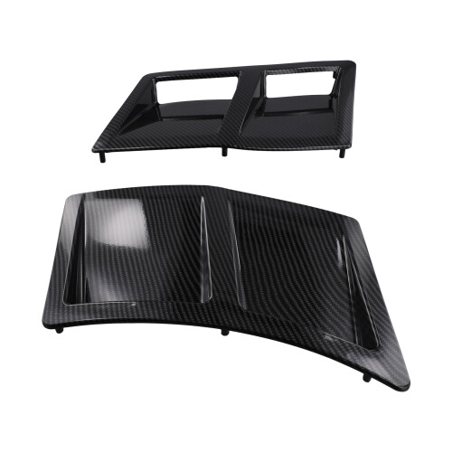 Carbon Look Auto Hinten Seite Vent Einlass Abdeckung Fit FÜR 1