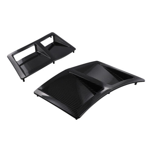Carbon Look Auto Hinten Seite Vent Einlass Abdeckung Fit FÜR 2