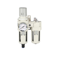 Pneumatic FRL Air Filter Regulator Lubricator Auto Drain Inline Unit AC2010 AC3010-03D