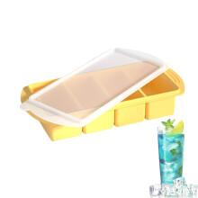 Silicone Molds for Freezing 4-Cavity Easy Release Yellow Kitchen Tool Hot Weather For Camping Picnics Restaurant Wine Champagne