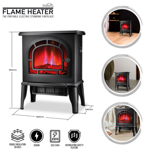 Starlyf Flame Heater, Electric and Realistic Flame 1