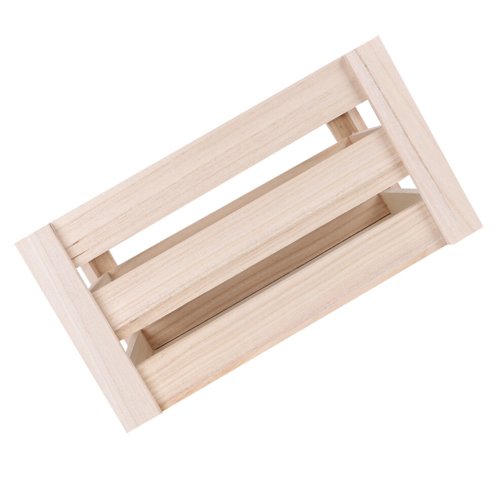 Wooden Multifunction Desktop Storage Box Vintage-image